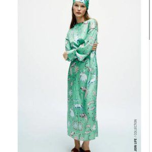 NWT ZARA LIMITED EDITION ZODIAC PRINTED DRESS S